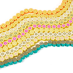 9 Strands 9 Styles Handmade Polymer Clay Bead Strands&nbsp;CLAY-TA0001-74