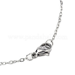 Non-Tarnish 201 Stainless Steel Bunny Pendant Necklaces&nbsp;NJEW-T009-JN027-1-40