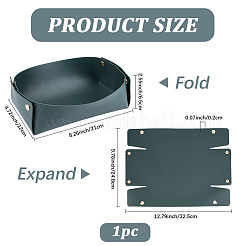 Foldable PU Leather Basket Storage Box&nbsp;AJEW-WH20010-62A