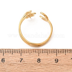 304 Stainless Steel Cuff Open Rings for Women&nbsp;LS-SA-CBA7325-05G