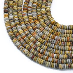 Frosted Natural Crazy Agate Beads Strands&nbsp;G-K389-C14-01