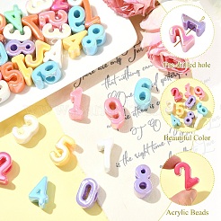 45Pcs 9 Colors Opaque UV Plating Acrylic Beads&nbsp;PACR-YW0001-58
