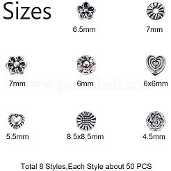 Tibetan Style Alloy Spacer Beads&nbsp;TIBEB-PH0004-08AS