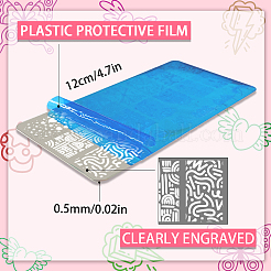 Stainless Steel DIY Nail Art Templates&nbsp;MRMJ-WH0092-060