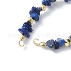 Natural Lapis Lazuli Chip Beaded Bracelet Making&nbsp;KK-F892-19G