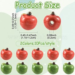 20Pcs 2 Colors Handmade Porcelain Beads&nbsp;PORC-FS0001-58