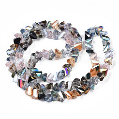 Electroplate Transparent Glass Beads Strands&nbsp;EGLA-N006-041