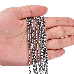 非磁性合成ヘマタイトビーズ連売り  多面カット  ラウンド  銀メッキ  3mm  穴：1mm  約136個/連  15.7インチ&nbsp;X-G-G093-3mm