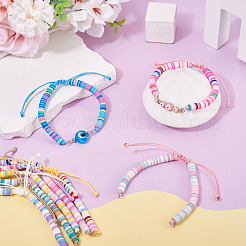 10Pcs Handmade Polymer Clay Bead Bracelets Making&nbsp;AJEW-TAC00083