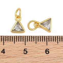 Brass Pave Cubic Zirconia Charms&nbsp;CU-CBA3D67-10G-08