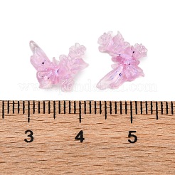 Butterfly with Flower Transparent Resin Cabochons&nbsp;FIND-L019-06D
