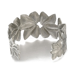 304 Stainless Steel Cuff Ring for Women&nbsp;RJEW-U025-03P