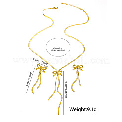 304 Stainless Steel Pendant Necklaces & Stud Earrings Sets for Women&nbsp;FS-WG7ECA2-01