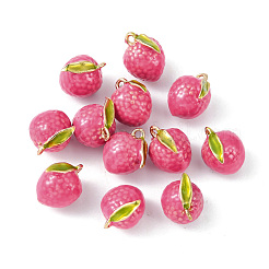 Brass Enamel Charms&nbsp;KK-G462-35LG