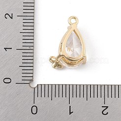 Brass Micro Pave Cubic Zirconia Pendants&nbsp;KK-K371-40A-G