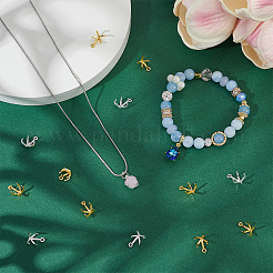 24Pcs Brass Charms Cabochon Settings&nbsp;KK-PH0014-17A