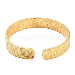 304 Stainless Steel Open Cuff Bangles&nbsp;BJEW-K230-01G-05
