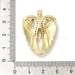 Rack Plating Brass with Cubic Zirconia Pendants&nbsp;KK-Z086-14G-01