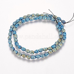 Electroplated Non-magnetic Synthetic Hematite Beads Strands&nbsp;G-K259-08G