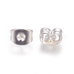 304ステンレス鋼摩擦イヤーナット  銀  6x4.5x3.5mm  穴：0.9mm&nbsp;X-STAS-P227-29S