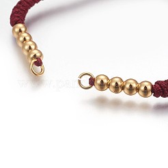 Nylon Cord Braided Bead Bracelets Making&nbsp;BJEW-F360-F15