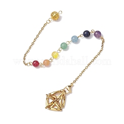 3Pcs 3 Styles 304 Stainless Steel Chain Macrame Pouch Empty Stone Holder Dowsing Pendulums&nbsp;HJEW-JM02325-01