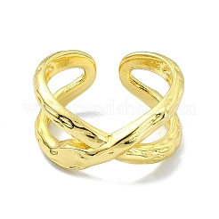 Brass Open Cuff Ring&nbsp;RJEW-B051-35G