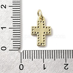 Brass Micro Pave Cubic Zirconia Pendants&nbsp;KK-A278-15G-02