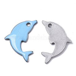 201 Stainless Steel Enamel Pendants&nbsp;STAS-N088-16G