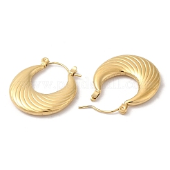 イオンプレーティング（IP）304ステンレススチール厚手フープピアス  14KGP本金メッキ  25x23x3mm&nbsp;EJEW-Z022-08G