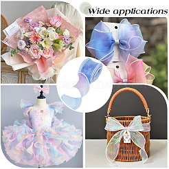 3Rolls Polyester Organza Ribbons&nbsp;SRIB-CY0001-37A