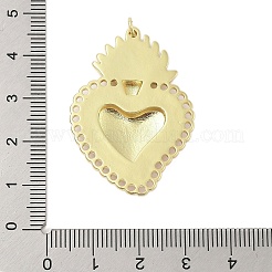 Rack Plating Brass Enamel Pendants&nbsp;KK-Z074-07G