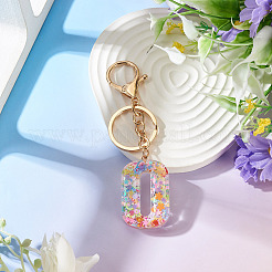 Number 0 Transparent Resin Keychains&nbsp;KEYC-TADJ0001-10J