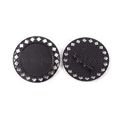 Zinc Alloy Brooch Findings&nbsp;PALLOY-WH0066-23I