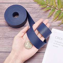 PUレザーコード  フラット  プルシアンブルー  3x0.18cm  3 m /ロール&nbsp;LS-DIY-WH0209-63E