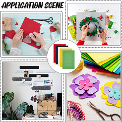 10Pcs 5 Colors Rectangle Self-adhesive Felt Fabric&nbsp;DIY-CY0002-28