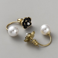 Alloy Flower Stud Earrings&nbsp;EJEW-WH0816-010G-A