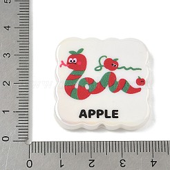 アクリルビーズ  手作りビーズアクセサリー  ヘビ  32x32x5.5mm  穴：2.5mm&nbsp;OACR-D306-01B
