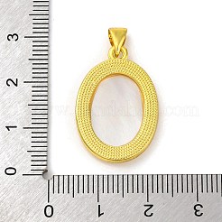 Natural Yellow Shell Carved Nine Tailed Fox Pendants&nbsp;KK-D537-06G-01