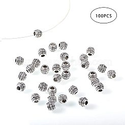 Tibetan Silver Alloy Beads&nbsp;PALLOY-PH0005-24-WH