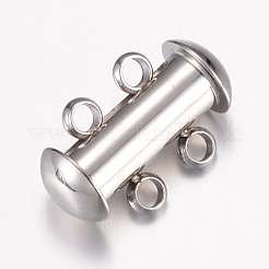 Tarnish Resistant 304 Stainless Steel Slide Lock Clasps&nbsp;LS-STAS-G071-51P