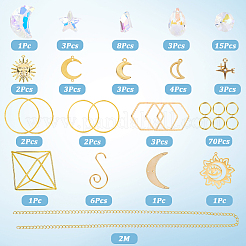 DIY Sun Moon Hanging Suncatcher Making Kits&nbsp;DIY-SC0031-23