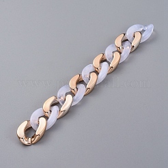 Handmade Imitation Gemstone Style Acrylic Curb Chains&nbsp;X-AJEW-JB00524-04