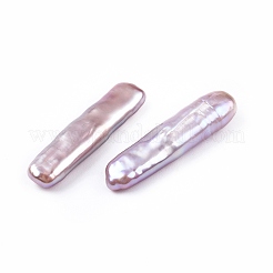 天然バロックケシパールビーズ  淡水パールビーズ  穴がない  長方形  アザミ  23~24x5~7x3.5~5mm&nbsp;PEAR-N020-P10