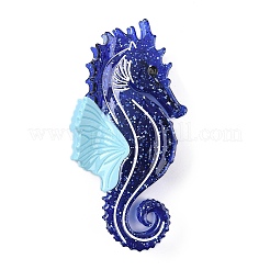酢酸セルロース（樹脂）爪ヘアクリップ  タツノオトシゴ  ライトスカイブルー  125x61.5x44mm&nbsp;OHAR-C014-01C