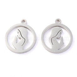Non-Tarnish 304 Stainless Steel Pendants&nbsp;STAS-O142-54P