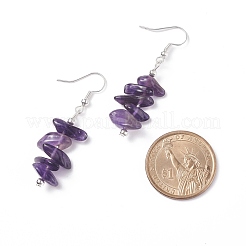 Natural Amethyst Chips Beaded Jewelry Set&nbsp;SJEW-JS01232-03