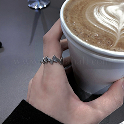 304 Stainless Steel Cuff Open Rings for Women&nbsp;XQ6225