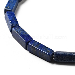 天然石ラピスラズリビーズ連売り  直方体の  染め  12~13x4~5x4~5mm  穴：1mm  約29個/連  15.24''（38.7センチメートル）&nbsp;X-G-I326-04