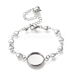 Tarnish Resistant 304 Stainless Steel Link Chain Bracelet Making&nbsp;STAS-L248-B